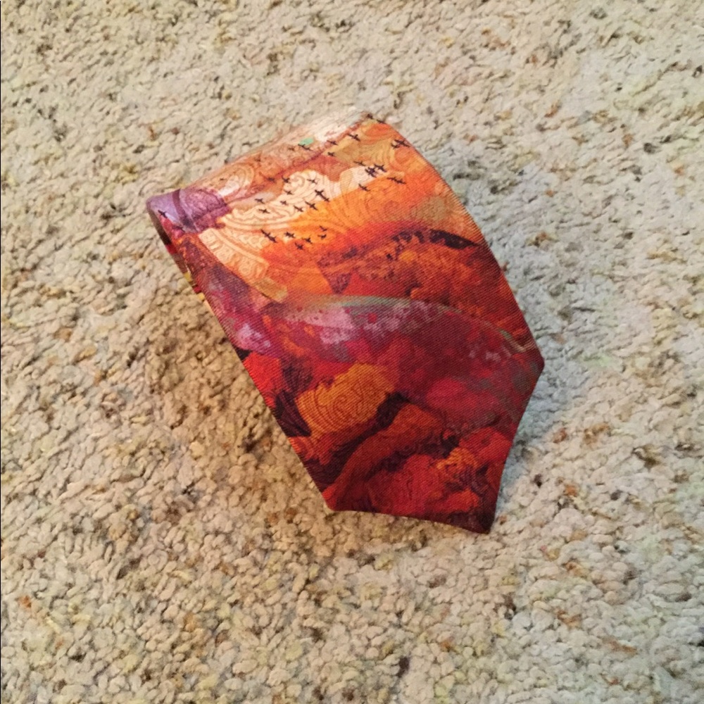 ROBERT GRAHAM SILK TIE DYE NECK TIE, NEW - Picture 2 of 7